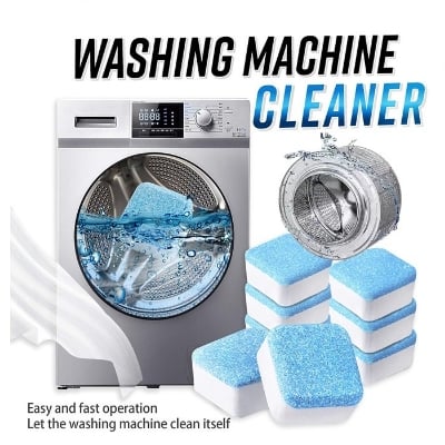 Picture of 12pcs Washing Machine Cleaner Washer Cleaning Detergent Effervescent Tablet Cleaner Washing Machine Home Cleaning tools