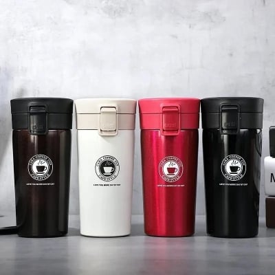 Picture of Tumbler Hot Fashion 380ml Stainless Steel Coffee Mugs Insulated Water Bottle Tumbler Thermos Cup Vacuum Flask Premium Travel Coffee Mug - Multicolor