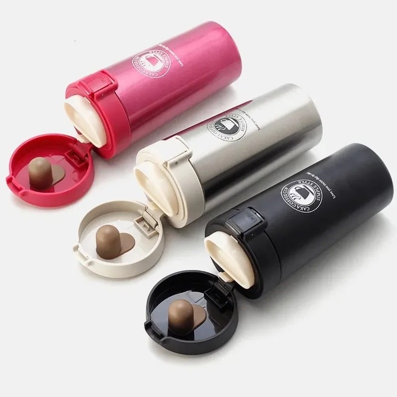 Picture of Tumbler Hot Fashion 380ml Stainless Steel Coffee Mugs Insulated Water Bottle Tumbler Thermos Cup Vacuum Flask Premium Travel Coffee Mug - Multicolor