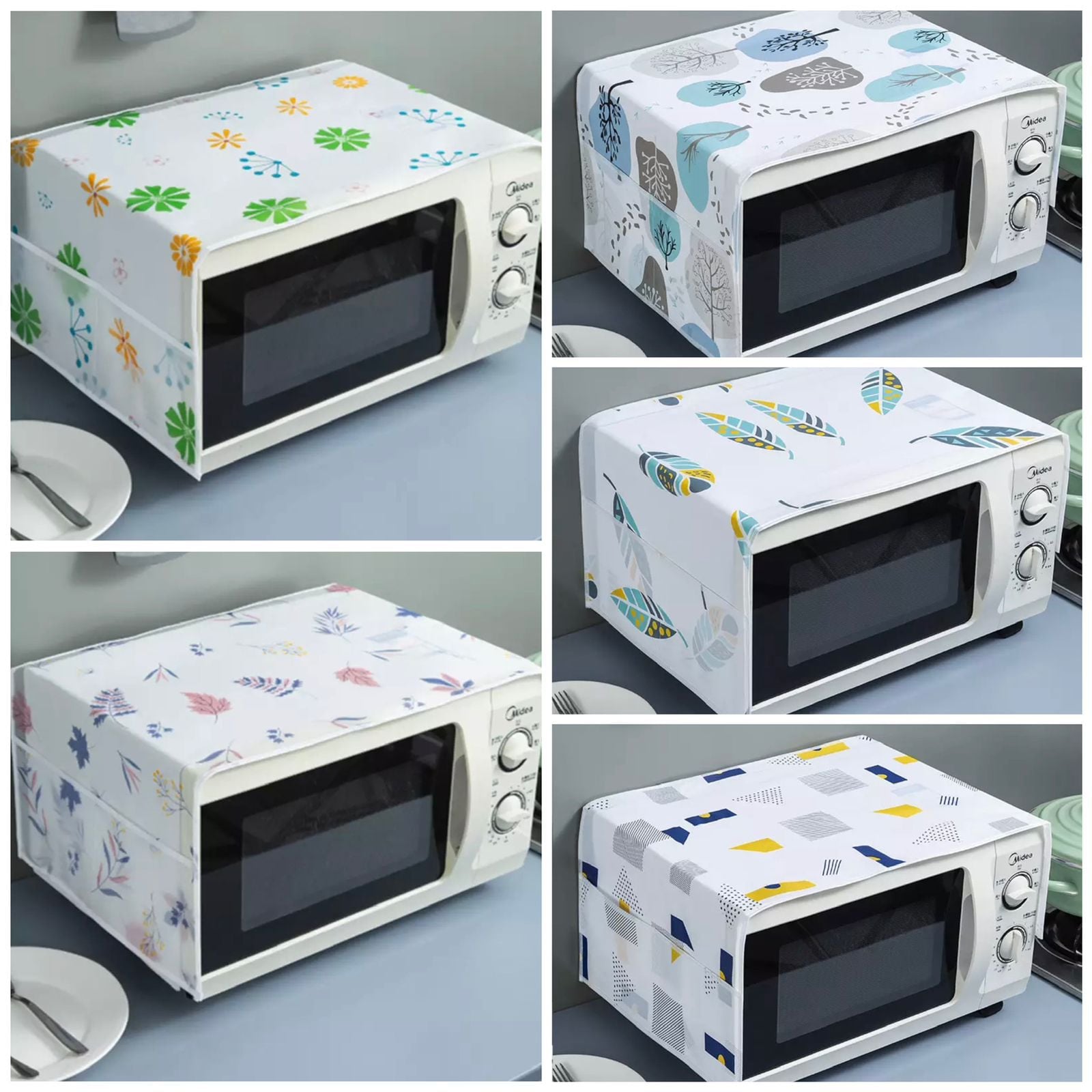 Picture of Microwave Oven Cover with Side Pockets – Dustproof Oven Cover