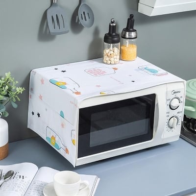 Picture of Microwave Oven Cover with Side Pockets – Dustproof Oven Cover