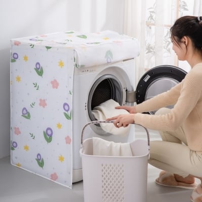 Picture of Washing Machine Covers Washer Cover Front Loading Washing Machine Cover Waterproof Cover Dust Cover-Multicolour - Multicolor