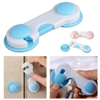 Picture of Multi-Functional Refrigerator Safety Lock, Children Secure Fridge Freezer Lock - Multicolor