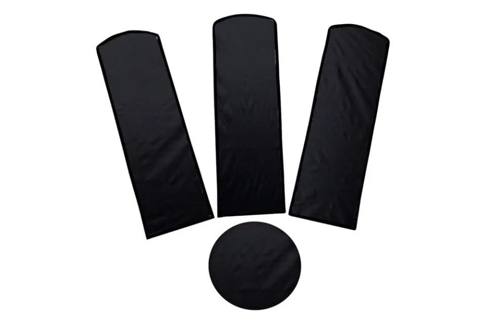 Picture of Premium Black Ceiling Fan Covers – 4-Piece Dust-Proof Set - Black