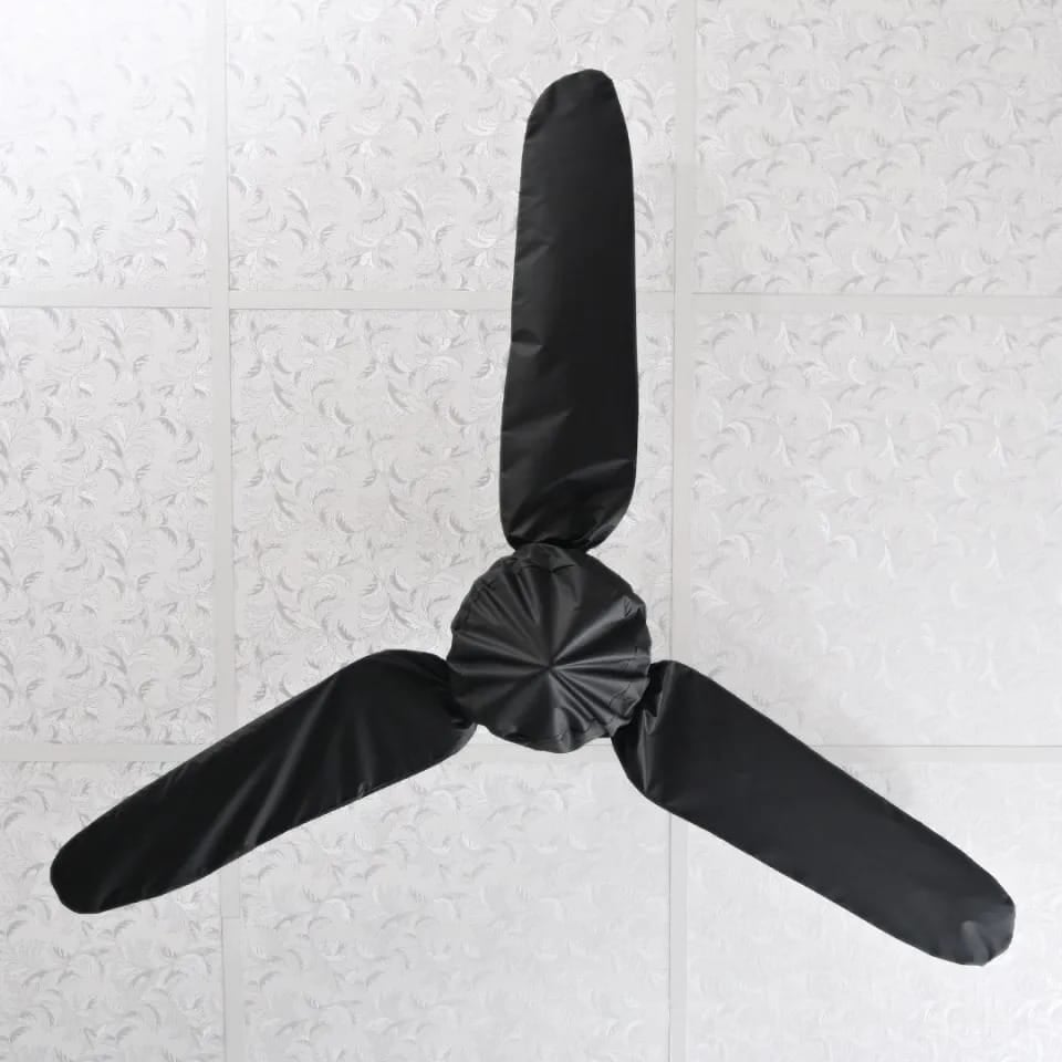 Picture of Premium Black Ceiling Fan Covers – 4-Piece Dust-Proof Set - Black