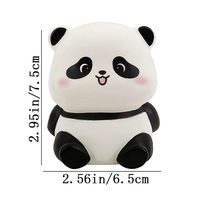 Picture of Panda LED Night Light Living Room Cute Panda Plastic Lamp Bedside Decor Creative Kids Night Light Birthday Gift Cake Decor - White