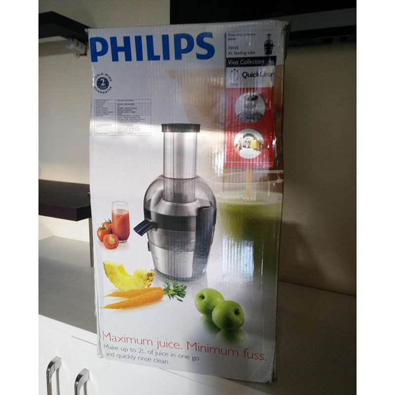 Picture of Philips Viva Collection HR1863/20 2-Litre Juicer (Black/Silver)