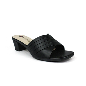 Picture of LEE COOPER BLACK SANDALS FOR WOMEN 5610671