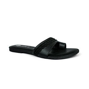 Picture of LEE COOPER BLACK SANDALS FOR WOMEN 5610674