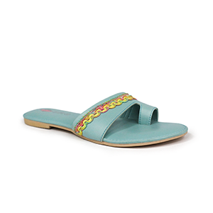 Picture of LEE COOPER LIGHT BLUE SANDALS FOR WOMEN 5610774