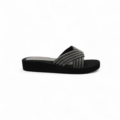 Picture of LEE COOPER BLACK SANDALS FOR WOMEN 5611698