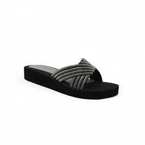 Picture of LEE COOPER BLACK SANDALS FOR WOMEN 5611698