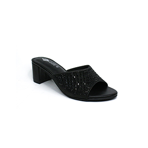 Picture of LEE COOPER BLACK SANDALS FOR WOMEN 5612611