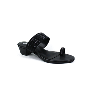 Picture of LEE COOPER BLACK SANDALS FOR WOMEN 5612612