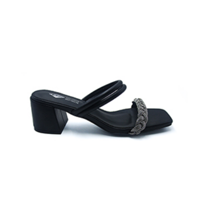 Picture of LEE COOPER BLACK SANDALS FOR WOMEN 5612637