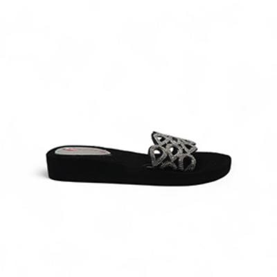 Picture of LEE COOPER BLACK SANDALS FOR WOMEN 5616605
