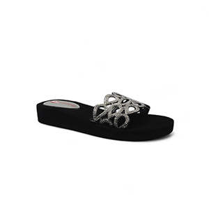 Picture of LEE COOPER BLACK SANDALS FOR WOMEN 5616605
