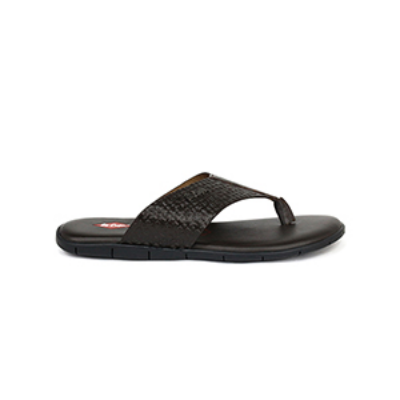 Picture of LEE COOPER COFFEE LEATHER SLIPPERS FOR MEN 8640456