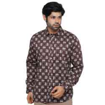 Picture of EXPRESS BROWN FULL-SLEEVE SHIRTS FOR MEN 8SE0488