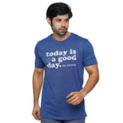 Picture of LEE COOPER BLUE T-SHITS LEISURE FOR MEN 8AEJ905