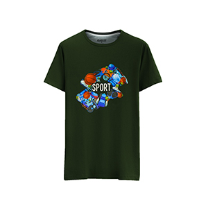 Picture of LOTTO BLACK T-SHIRT FOR JUNIOR 4AV0N19