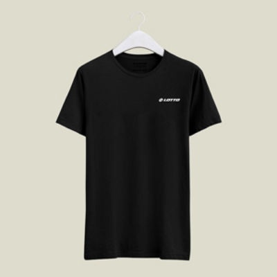 Picture of LOTTO BLACK T-SHITS LEISURE FOR MEN 8AE0669