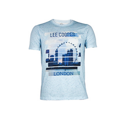 Picture of LEE COOPER LIGHT BLUE T-SHITS LEISURE FOR MEN 8AE1S20