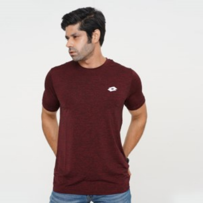 Picture of LOTTO BROWN T-SHIRTS SPORTS FOR MEN 8AX0I15