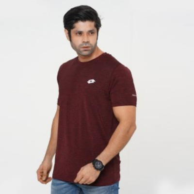 Picture of LOTTO BROWN T-SHIRTS SPORTS FOR MEN 8AX0I15