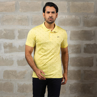 Picture of LOTTO YELLOW POLO SHIRTS LEISURE FOR MEN 8BE0V28