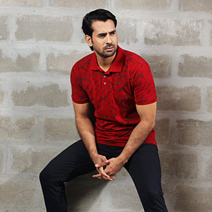 Picture of LOTTO RED POLO SHIRTS LEISURE FOR MEN 8BM0I26