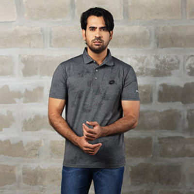 Picture of LOTTO GREY POLO SHIRTS LEISURE FOR MEN 8BX0666