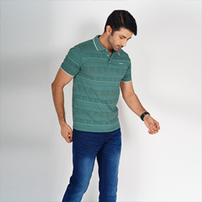 Picture of LEE COOPER GREEN POLO SHIRTS SPORTS  FOR MEN 8BX0M29