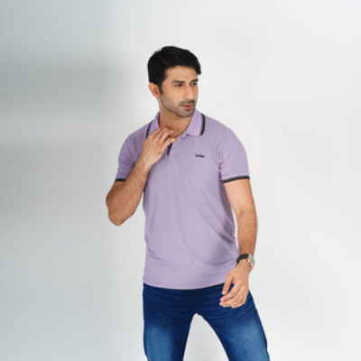 Picture of LEE COOPER PURPLE POLO SHIRTS LEISURE FOR MEN 8BX0W32
