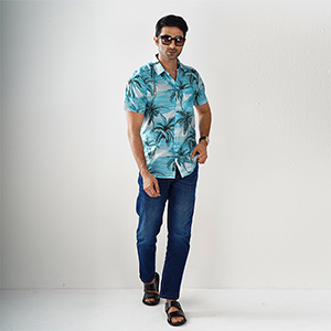 Picture of LEE COOPER MULTICOLOR HALF-SLEEVE SHIRTS FOR MEN 8SV0119