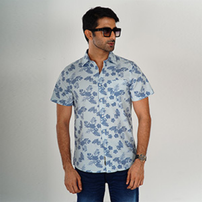 Picture of LEE COOPER MULTICOLOR HALF-SLEEVE SHIRTS FOR MEN 8SV0A19