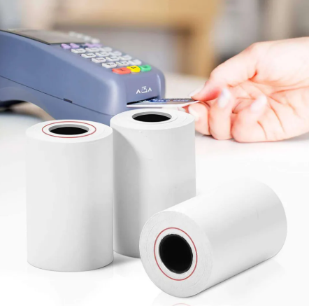 Picture of 57mm x 40mm Premium Quality Thermal POS Paper Roll – Pack of 10 Rolls  2" Inch  Thermal POS Roll – BPA Free – Suitable for POS Machines & Receipt Printers
