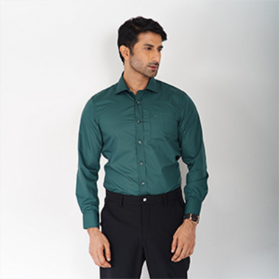 Picture of LEE COOPER GREEN FULL-SLEEVE SHIRTS FOR MEN 8SX0N44