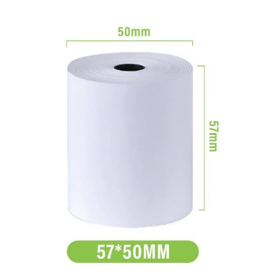 Picture of 57mm x 50mm Premium Quality Thermal POS Paper Roll – Pack of 10 Rolls  2" Inch  Thermal POS Roll – BPA Free – Suitable for POS Machines & Receipt Printers