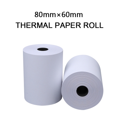 Picture of 80mm x 60mm Premium Quality Thermal POS Paper Roll – Pack of 10 Rolls  3" Inch  Thermal POS Roll – BPA Free – Suitable for POS Machines & Receipt Printers