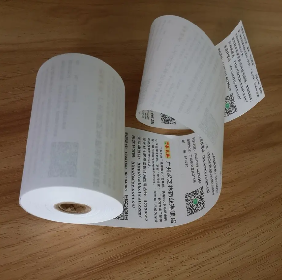 Picture of 78mm x 56mm Premium Quality Thermal POS Paper Roll – Pack of 12 Rolls  3" Inch  Thermal POS Roll – BPA Free – Suitable for POS Machines & Receipt Printers