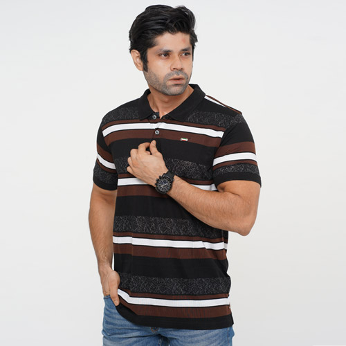 Picture of LOTTO BROWN POLO SHIRTS LEISURE FOR MEN 8BL0647