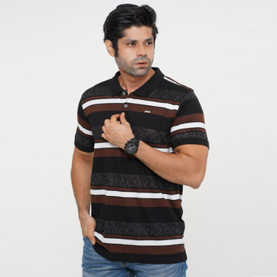 Picture of LOTTO BROWN POLO SHIRTS LEISURE FOR MEN 8BL0647