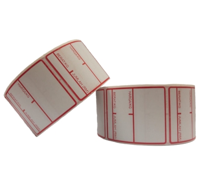 Picture of Weighing Scale Label Stickers 580 Labels Per Roll | Price Tag Label, Date Tag label.