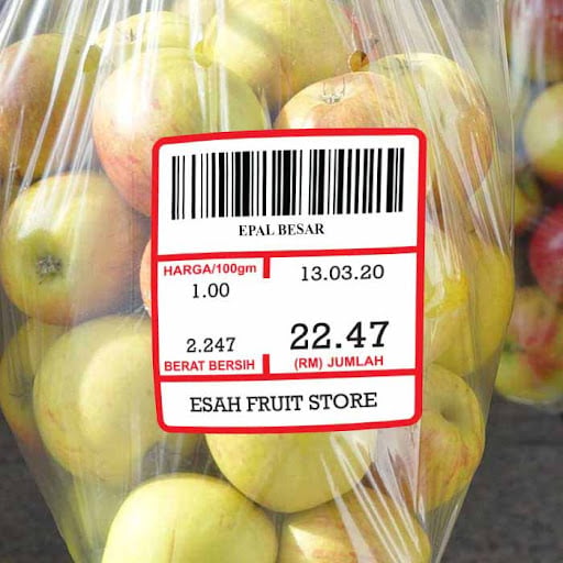 Picture of Weighing Scale Label Stickers 580 Labels Per Roll | Price Tag Label, Date Tag label.