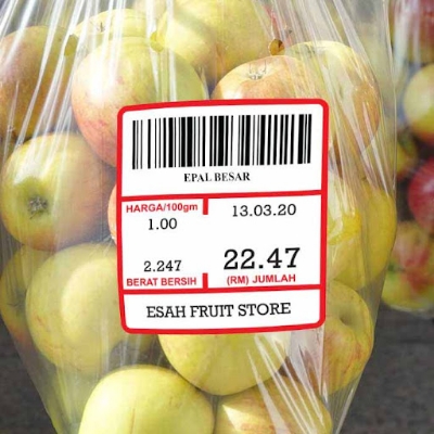 Picture of Weighing Scale Label Stickers 580 Labels Per Roll | Price Tag Label, Date Tag label.
