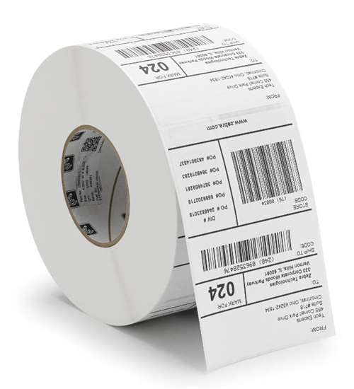 Picture of DT 50mm x 75mm (2'' Inch x 3'' Inch) Adhesive Direct Thermal Label Sticker 02 Roll | 500 Labels Per Roll | ✅ No Ribbon Required | Use – Shipping Labels, Barcode Labels, Expiry Date Labels