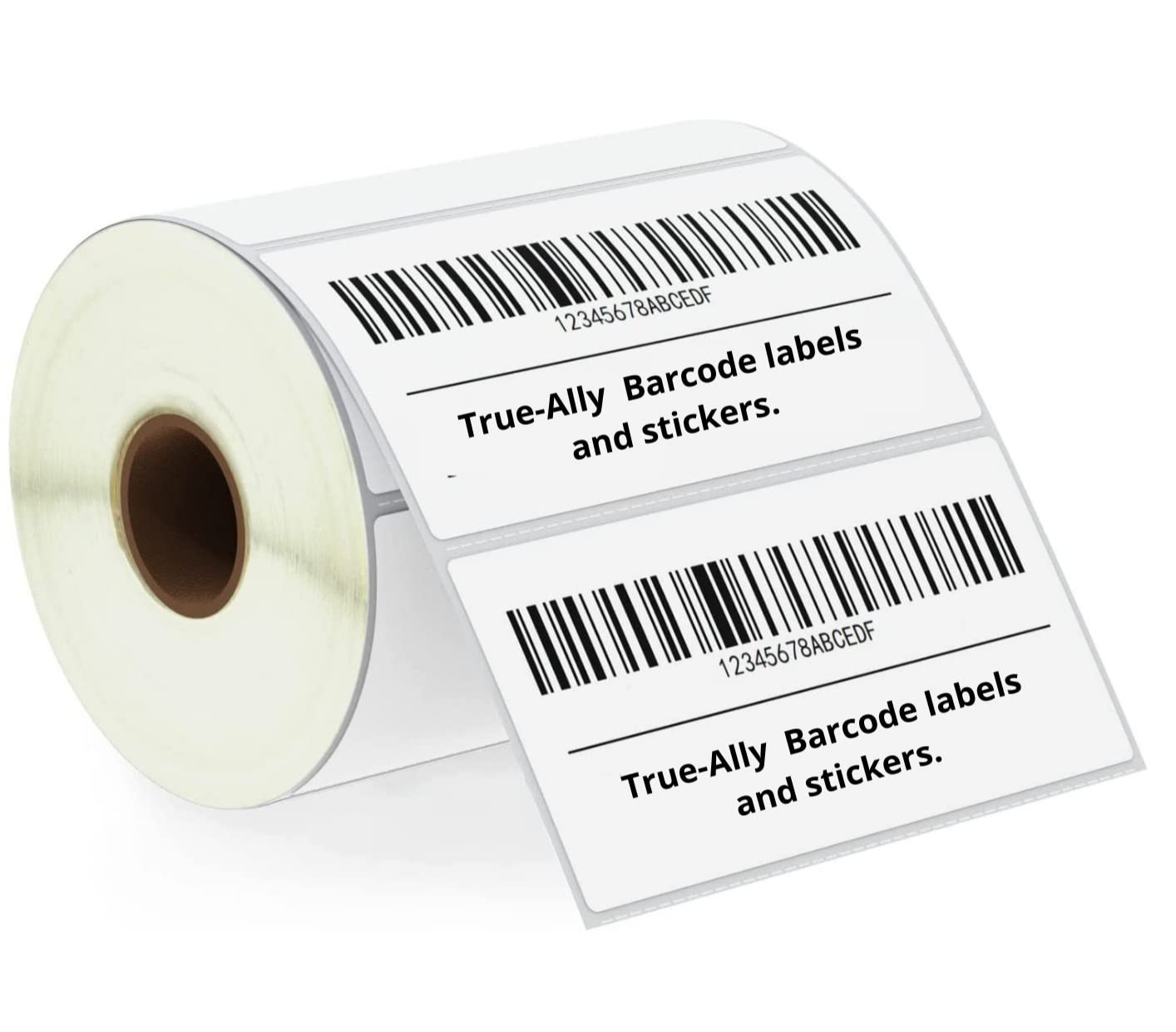 Picture of DT 75mm x 75mm (3'' Inch x 3'' Inch) Adhesive Direct Thermal Label Sticker 02 Roll | 500 Labels Per Roll | ✅ No Ribbon Required | Use – Shipping Labels, Barcode Labels, Expiry Date Labels