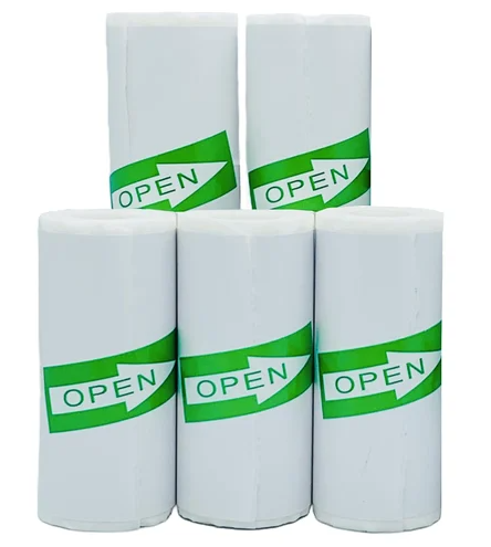 Picture of 5-Pack Mini Thermal Transfer Paper Rolls 57x40mm for P1/P2 Photo Printers, Durable Waterproof Adhesive Labels-white