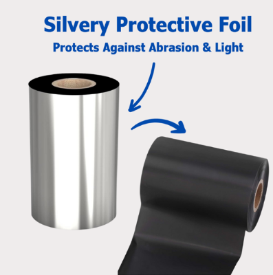 Picture of Premium Wax Barcode Ribbon 110mm x 300M – Thermal Transfer Ribbon for Label Printing | Smudge-Free & High-Quality Print